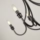 Searchlight - Hanglamp aan een ketting LODGE 5xE14/60W/230V zwart
