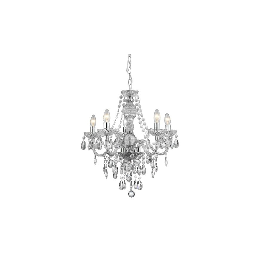 Searchlight - Hanglamp aan ketting MARIE 5xE14/40W/230V