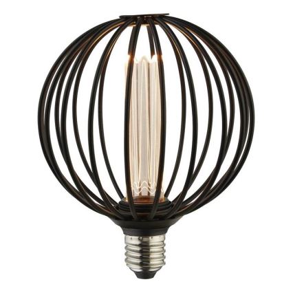 Searchlight - Hanglamp aan kabel SWEDEN 5xE27/60W/230V bruin/rookglas