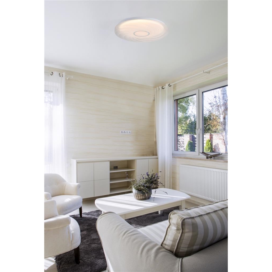 Searchlight - LED-plafondlamp AURA LED/24W/230V Ø 38,5 cm wit