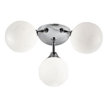 Searchlight - Badkamer plafondlamp FLUSH 3xG9/33W/230V IP44 mat chroom