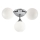 Searchlight - Badkamer plafondlamp FLUSH 3xG9/33W/230V IP44 mat chroom