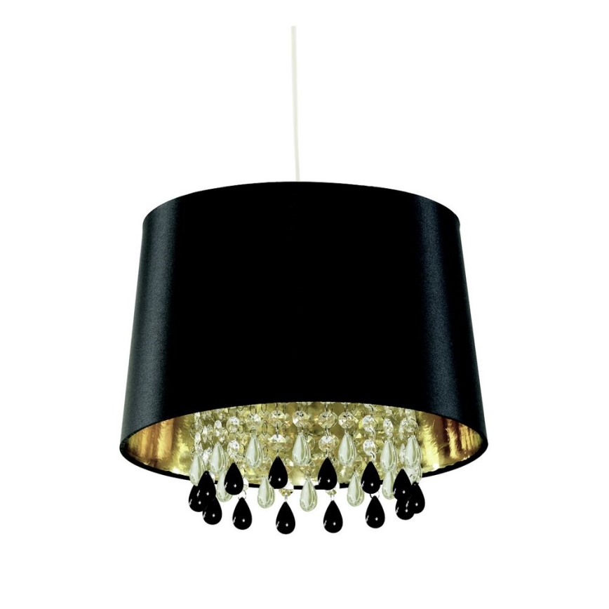 Searchlight - Hanglamp aan een koord LILA 1xE27/60W/230V zwart