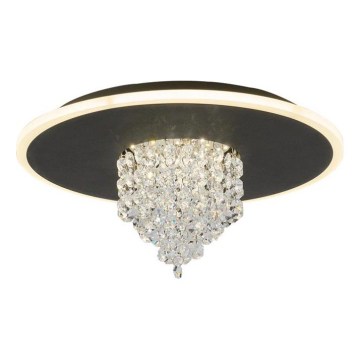 Searchlight - Dimbare LED-plafondlamp DELUGE LED/20W/230V Ø 31,5 cm zwart