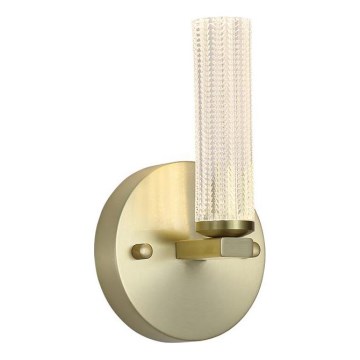Searchlight - Dimbare LED-wandlamp voor badkamer ABERDEEN LED/7W/230V IP44 messing