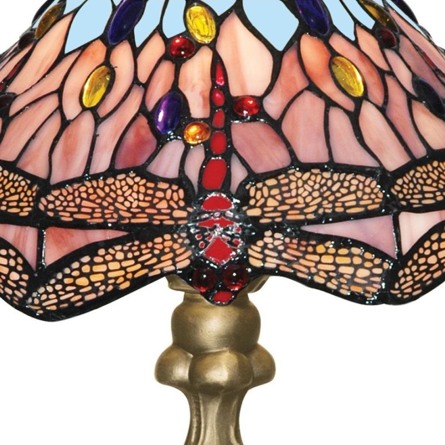 Searchlight - Tiffany tafellamp DRAGONFLY 1xE27/60W/230V