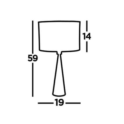 Searchlight - Tafellamp CHOLE 1xE27/60W/230V