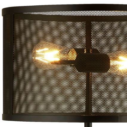 Searchlight - Vloerlamp FISHNET 2xE27/60W/230V zwart