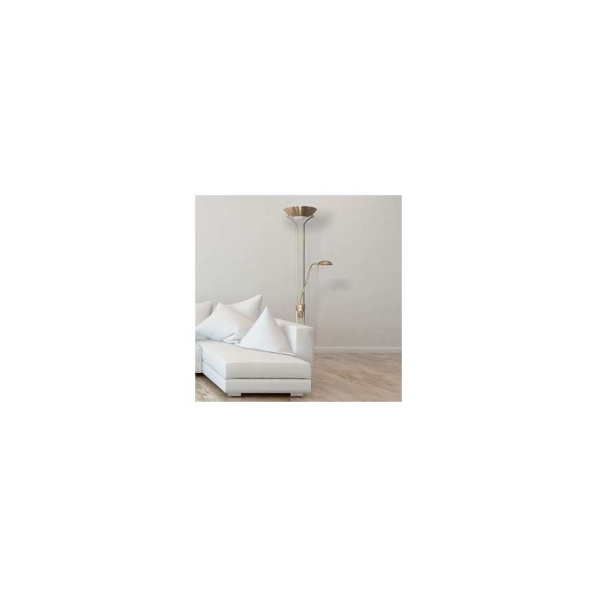 Searchlight - Dimbare staande lamp MOTHILD 1xR7s/14W+1xG9/8W/230V