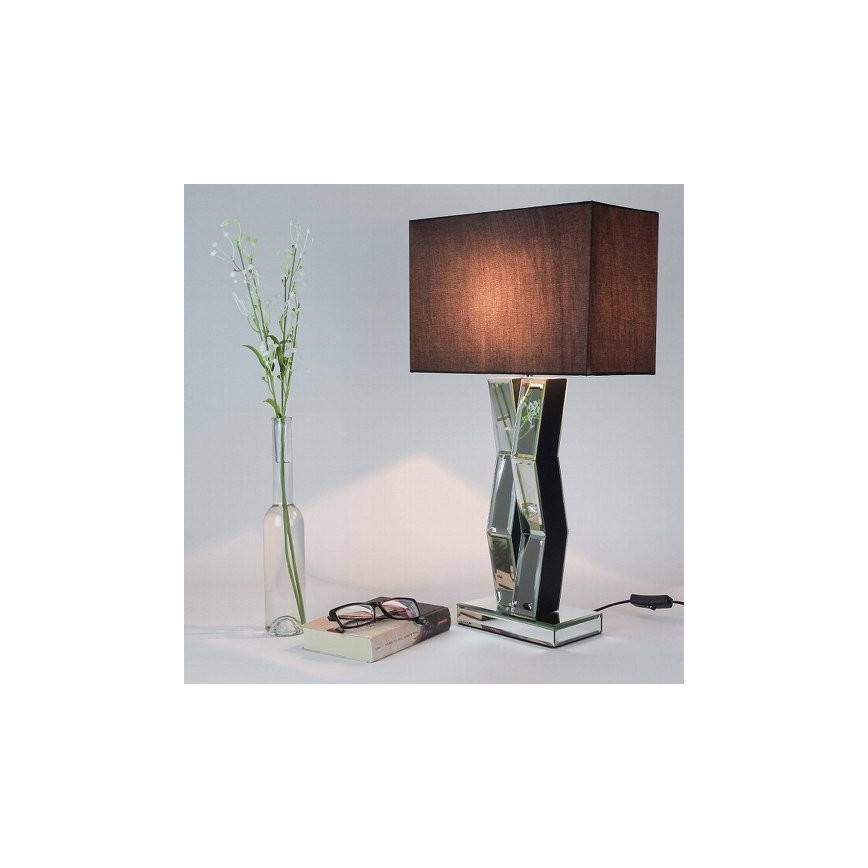 Searchlight - Tafellamp MIRROR 1xE27/60W/230V