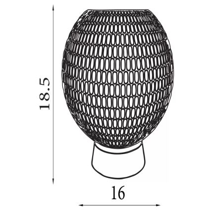 Searchlight - LED tafellamp MILA LED/0,6W/3xAAA bruin