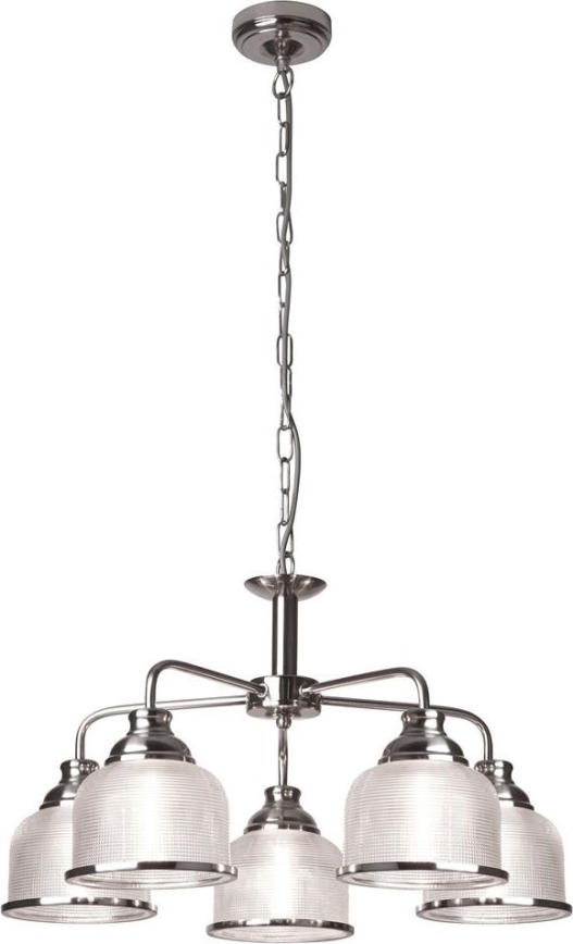 Searchlight - Hanglamp aan een ketting BISTRO 5xE27/60W/230V glanzend chroom