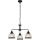 Searchlight - Hanglamp aan een ketting HIGHWORTH 3xE27/60W/230V zwart