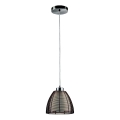 Searchlight - Hanglamp aan een koord 1xE27/60W/230V diameter 19 cm bruin