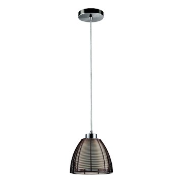 Searchlight - Hanglamp aan een koord 1xE27/60W/230V diameter 19 cm bruin