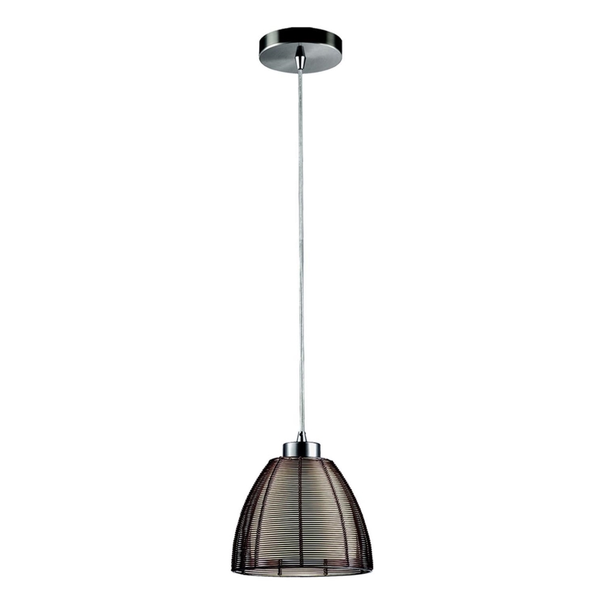 Searchlight - Hanglamp aan een koord 1xE27/60W/230V diameter 19 cm bruin