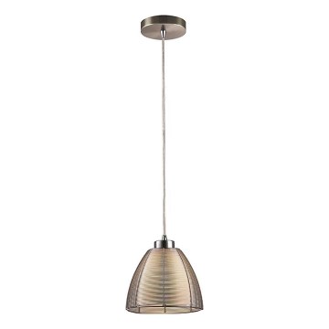 Searchlight - Hanglamp aan een koord 1xE27/60W/230V diameter 19 cm glanzend chroom