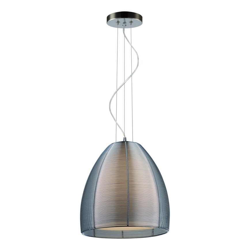 Searchlight - Hanglamp aan een koord 1xE27/60W/230V diameter 30 cm glanzend chroom