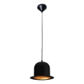 Searchlight - Hanglamp aan een koord 1xE27/60W/230V zwart