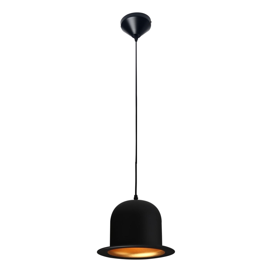 Searchlight - Hanglamp aan een koord 1xE27/60W/230V zwart
