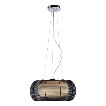 Searchlight - Hanglamp aan een koord 2xE27/60W/230V diameter 40 cm zwart