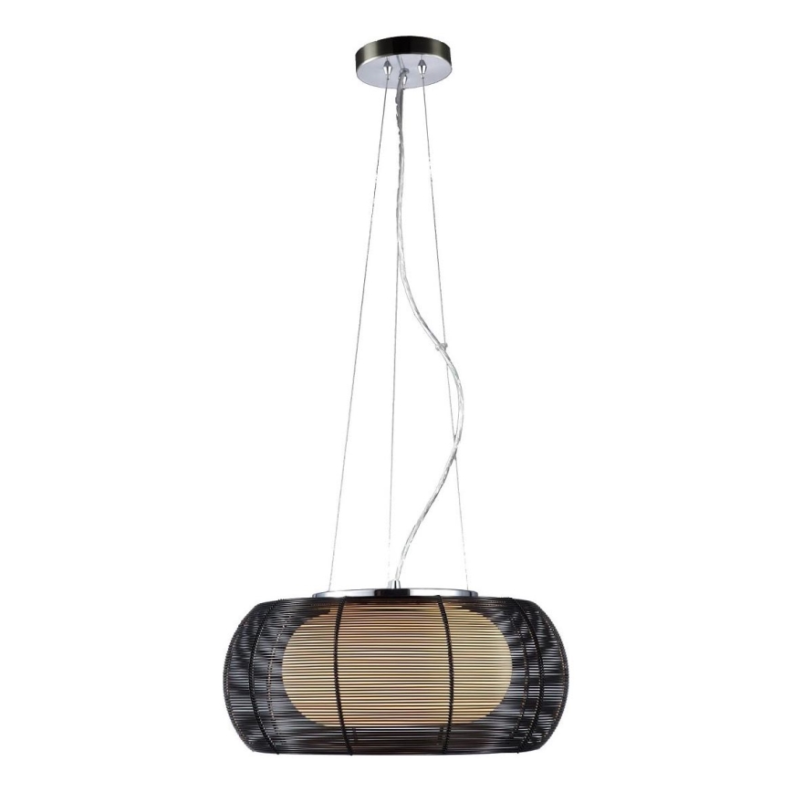 Searchlight - Hanglamp aan een koord 2xE27/60W/230V diameter 40 cm zwart