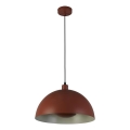 Searchlight - Hanglamp aan kabel MARS 1xE27/60W/230V Ø 25 cm baksteenrood