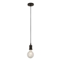 Searchlight - Hanglamp aan kabel SUSPENSION 1xE27/60W/230V zwart