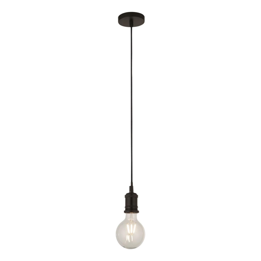 Searchlight - Hanglamp aan kabel SUSPENSION 1xE27/60W/230V zwart