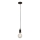 Searchlight - Hanglamp aan kabel SUSPENSION 1xE27/60W/230V zwart