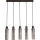 Searchlight - Hanglamp aan kabel SWEDEN 5xE27/60W/230V bruin/rookglas