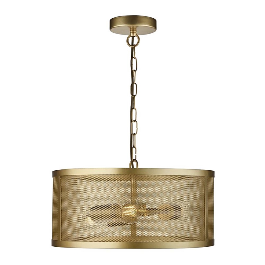 Searchlight - Hanglamp aan ketting FISHNET 3xE27/60W/230V gouden