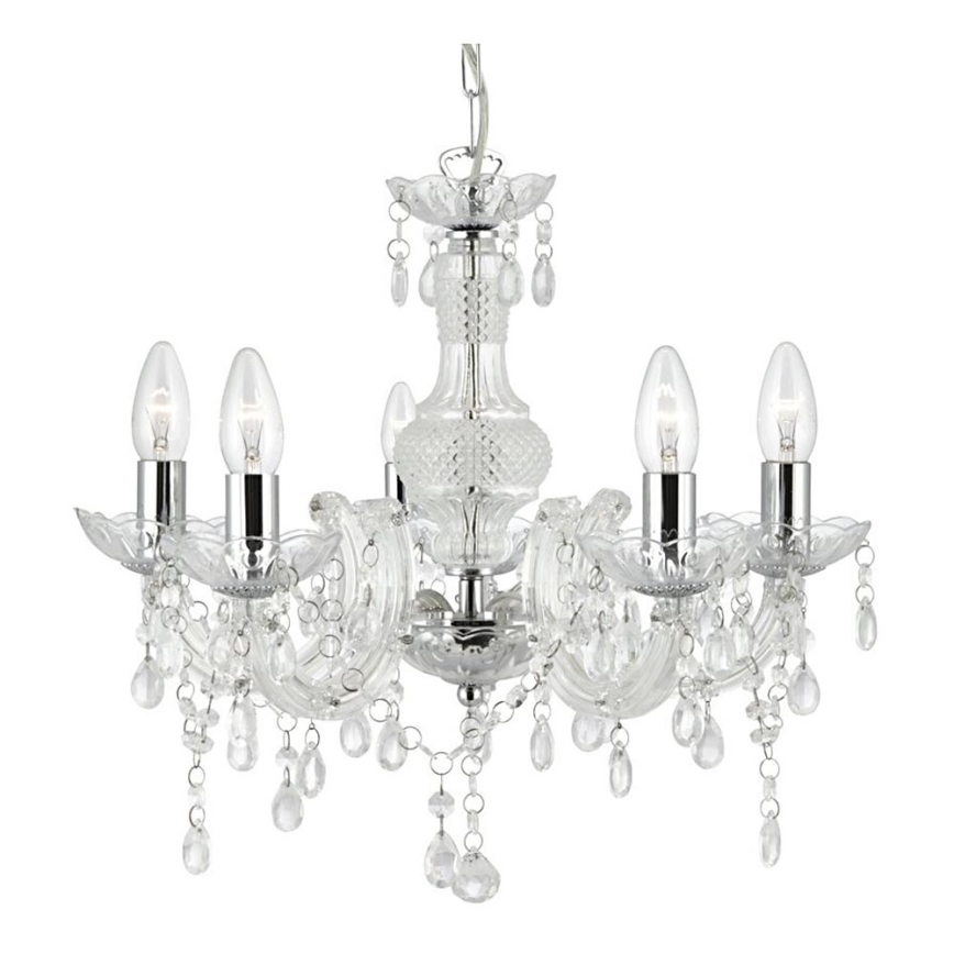 Searchlight - Hanglamp aan ketting MARIE 5xE14/40W/230V