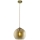 Searchlight - Hanglamp aan koord BALL 1xE27/60W/230V goudkleurig