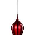 Searchlight - Hanglamp aan koord VIBRANT 1xE27/60W/230V rood