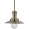 Searchlight - Hanglamp aan snoer FISHERMAN 1xE27/60W/230V messing