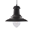 Searchlight - Hanglamp met kabel FISHERMAN 1xE27/60W/230V zwart