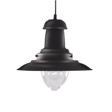 Searchlight - Hanglamp met kabel FISHERMAN 1xE27/60W/230V zwart