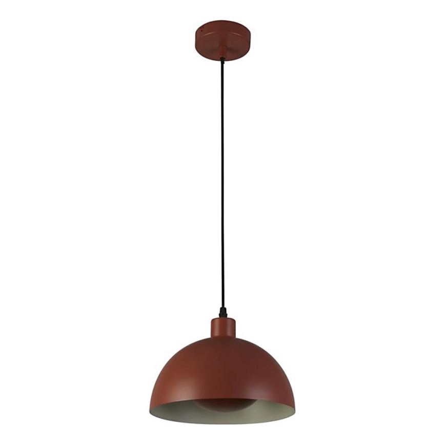 Searchlight - Hanglamp met kabel MARS 1xE27/60W/230V Ø 40 cm baksteenrood