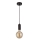 Searchlight - Hanglamp met kabel SUSPENSION 1xE27/60W/230V zwart