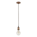 Searchlight - Koperen hanglamp met kabel SUSPENSION 1xE27/60W/230V