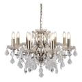 Searchlight - Kristallen kroonluchter aan ketting PARIS 8xE14/40W/230V