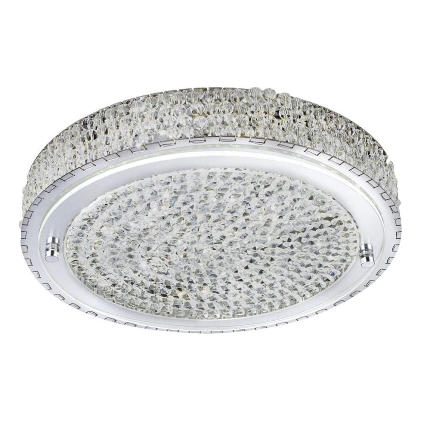 Searchlight - LED Plafondlamp FLUSH LED/24W/230V diameter 40 cm chroom