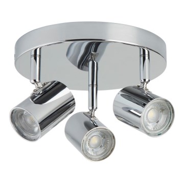 Searchlight - LED spot ROLLO 3xLED/4W/230V glanzend chroom