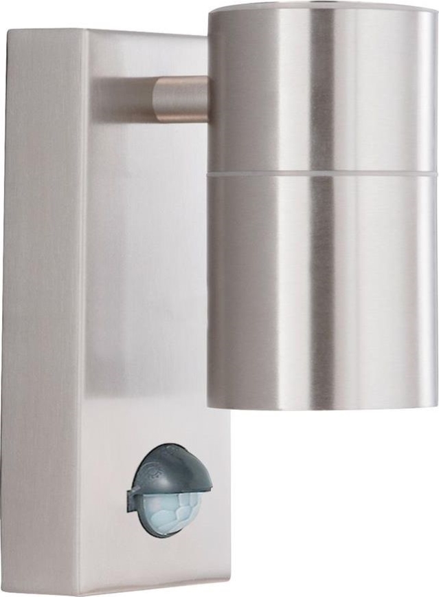 Searchlight - LED Wandlamp voor buiten met sensor METRO 1xGU10/3W/230V IP44