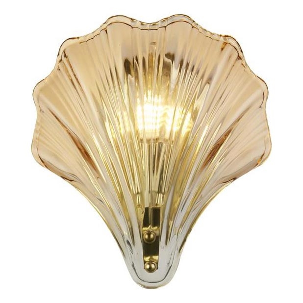 Searchlight - Muurlamp SHELL 1xG9/7W/230V rookglas