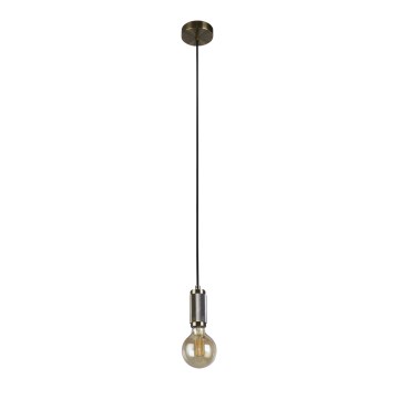 Searchlight - Pendel aan kabel SUSPENSION 1xE27/60W/230V messing