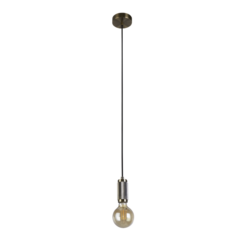Searchlight - Pendel aan kabel SUSPENSION 1xE27/60W/230V messing