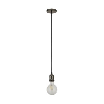 Searchlight - Pendellamp met kabel SUSPENSION 1xE27/60W/230V antraciet