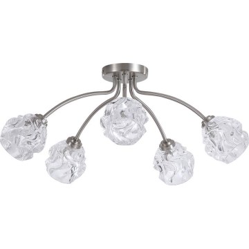 Searchlight - Plafondkroonluchter ASTRAL 5xG9/33W/230V mat chroom